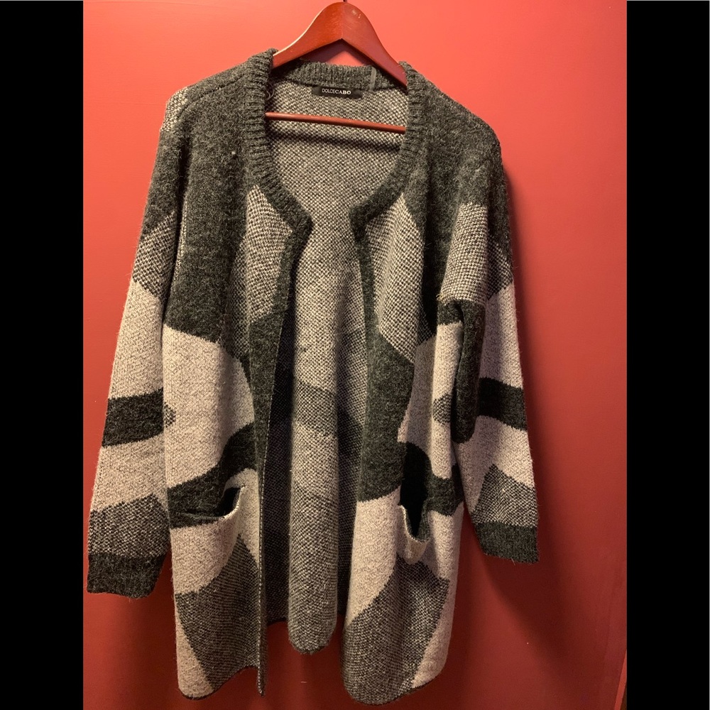 DOLCE Cabo sweater duster womens Sz XL